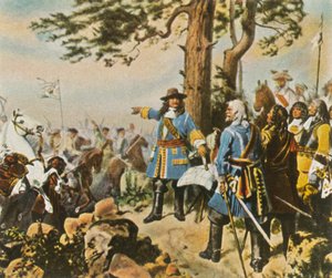 Die Kommandeure des Großen Kurfürsten vor der Schlacht bei Fehrbellin, 28. Juni 1675, 1936 von Unbekannt