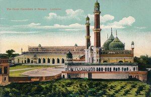 Die Große Embambara & Moschee. Lucknow, ca. 1900