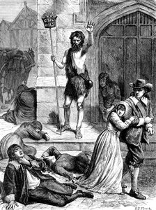 Die Große Pest von 1665, um 1902