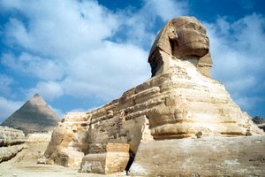 Die Große Sphinx von Gizeh, Ägypten, 20. Jahrhundert