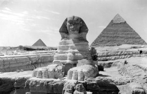Die Große Sphinx von Gizeh, Ägypten, Mai 1949