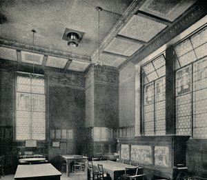 Das grüne Speisezimmer im South Kensington Museum, ca. 1870