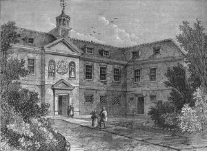 Die Grey Coat School, Westminster, London, um 1850, 1878 von Unbekannt