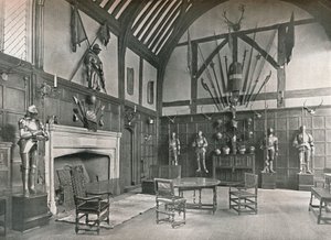 Die Halle im Ockwells Manor, 1905 von Unbekannt