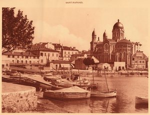 Der Hafen und die Kirche, Saint Raphael von Unbekannt
