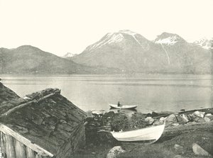 Der Hardangerfjord bei Rosendal, Norwegen, 1895