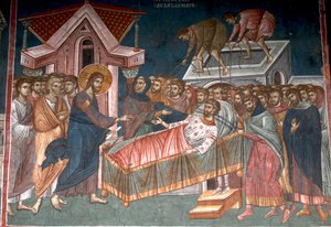 Die Heilung des Gelähmten in Kapernaum, ca. 1350