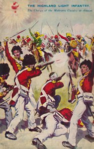 Die Highland Light Infantry. Der Angriff der Mahratta-Kavallerie bei Assaye, 1803, 1939