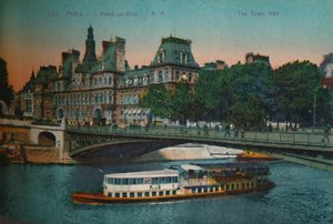 Das Hôtel de Ville, Paris, um 1920