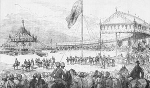 Das Kaiserliche Durbar in Delhi, Indien, am 1. Januar 1877 von Unbekannt