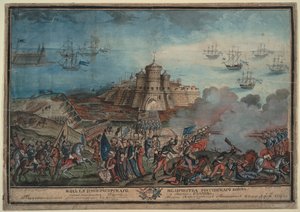 Die Kaiserlich Russische Armee vor dem türkischen Hafen Ochakov