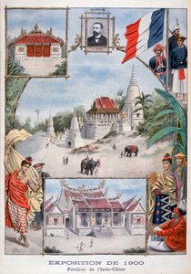Der Indochina-Pavillon auf der Weltausstellung 1900, Paris von Unbekannt