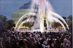 Die Internationale Erfindungsausstellung, Kensington, London, August 1885