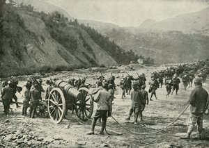 Die italienische Armee auf dem Marsch von Unbekannt
