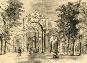 Der italienische Spaziergang, Vauxhall Gardens, ca. 1878