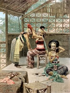 Die javanischen Tänzer, Weltausstellung, Paris, 1889