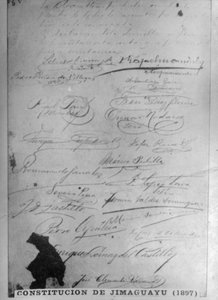 Die Verfassung von Jimaguayú, 1895, 1920er Jahre von Unbekannt