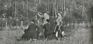 Der König schießt über die Sandringham-Reservate, 1900er Jahre, 1910 von Unbekannt