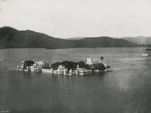 Der See-Palast, Udaipur, Indien, 1895