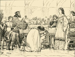 Das letzte Bankett von Alboin, um 570 n. Chr., 1890 von Unbekannt