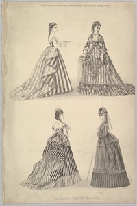 Die neuesten französischen Moden aus The Queen, The Ladys Newspaper and Court Chronicle, 7. Januar 1871