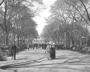 The Mall, Central Park, New York, USA, ca. 1900 von Unbekannt