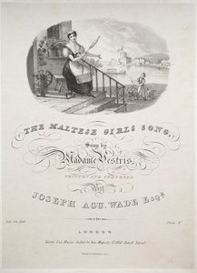 Das Lied der maltesischen Mädchen, 1800er Jahre von Unbekannt