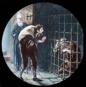 Der Mann im Käfig, ca. 1910