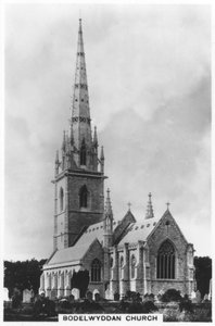 Die Marmorkirche St. Margarets Kirche, Bodelwyddan, Nordwales, 1936
