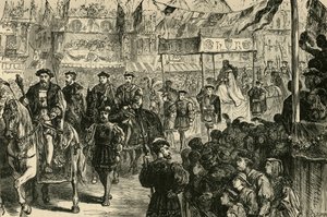 Die Hochzeitsprozession von Anne Boleyn, 1533, 1890