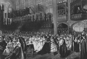 Die Hochzeit des Prinzen von Wales mit Prinzessin Alexandra von Dänemark, 10. März 1863