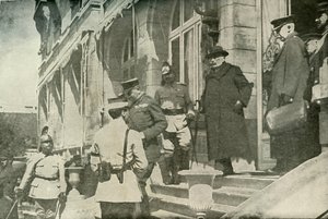 Das Treffen der britischen und französischen Kriegsminister, 1915, 1919 von Unbekannt