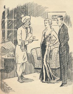 Die Memsahib lüftet ihr neu erworbenes Hindustani..., 1936