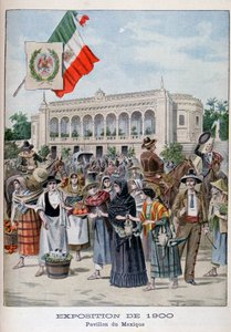 Der mexikanische Pavillon auf der Weltausstellung von 1900, Paris, 1900