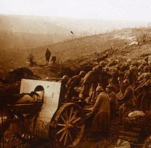 Die Mühle von Laffaux, Nordfrankreich, 1. April 1917