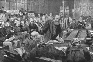 Die Ministerbank des House of Lords