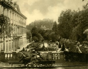 Das Mirabell-Palais und die Gärten, Salzburg, Österreich, um 1935
