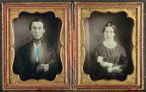 Der Musiklehrer und seine Frau, ca. 1850er von Unbekannt