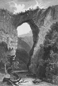 Die natürliche Brücke, Virginia, 1883