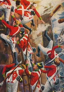 Die Northumberland Fusiliers. Erstürmung der Festungsanlagen von San Vincente von Unbekannt