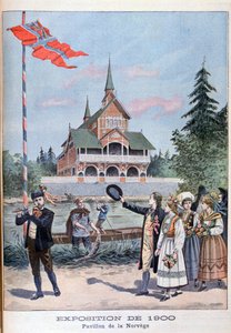 Der norwegische Pavillon auf der Weltausstellung von 1900, Paris, 1900
