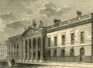Das alte Indienbüro, Leadenhall Street im Jahr 1803, um 1872