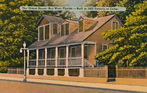 Das älteste Haus, Key West, Florida - Ganz aus Zedernholz gebaut