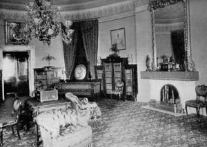 Das ovale Wohnzimmer im Weißen Haus, Washington DC, USA, 1908