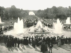 Die Palastbrunnen, Versailles, Frankreich, 1895