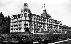 Das Palace Hotel, Luzern, Schweiz, frühes 20. Jahrhundert von Unbekannt