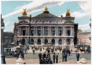 Das Palais Garnier, Paris, um 1900