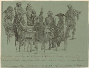 Das Mahl der Philosophen, nach 1772 von Unbekannt