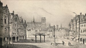 Der Place de Grève im 15. Jahrhundert, 1915 von Unbekannt