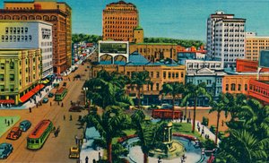 Der Platz. San Diego, Kalifornien, ca. 1941